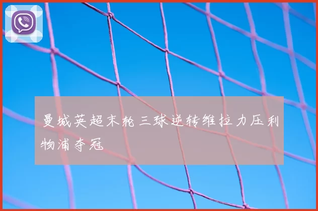 曼城英超末轮三球逆转维拉力压利物浦夺冠